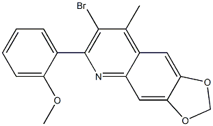  7-bromo-6-(2-methoxyphenyl)-8-methyl-2H-[1,3]dioxolo[4,5-g]quinoline