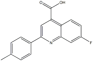 7-fluoro-2-(4-methylphenyl)quinoline-4-carboxylic acid Structure