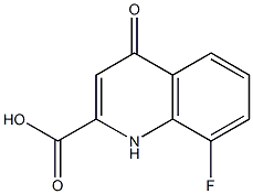 8-fluoro-4-oxo-1,4-dihydroquinoline-2-carboxylic acid Structure