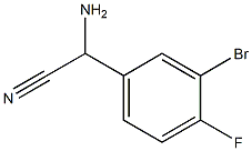  amino(3-bromo-4-fluorophenyl)acetonitrile