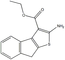 ethyl 2-amino-8H-indeno[2,1-b]thiophene-3-carboxylate 结构式