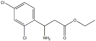 ethyl 3-amino-3-(2,4-dichlorophenyl)propanoate Structure