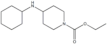 ethyl 4-(cyclohexylamino)piperidine-1-carboxylate Struktur
