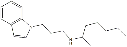 heptan-2-yl[3-(1H-indol-1-yl)propyl]amine|