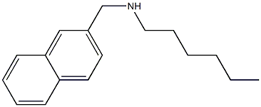 hexyl(naphthalen-2-ylmethyl)amine Structure