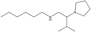 hexyl[3-methyl-2-(pyrrolidin-1-yl)butyl]amine 结构式