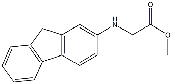 methyl 2-(9H-fluoren-2-ylamino)acetate Structure