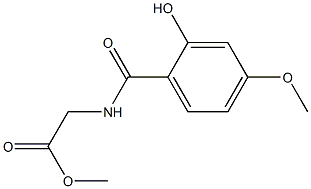 methyl 2-[(2-hydroxy-4-methoxyphenyl)formamido]acetate Structure