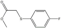 methyl 2-[(4-fluorophenyl)sulfanyl]acetate Struktur