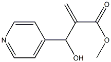 2-[ヒドロキシ(4-ピリジル)メチル]アクリル酸メチル 化学構造式