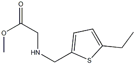 methyl 2-{[(5-ethylthiophen-2-yl)methyl]amino}acetate Struktur