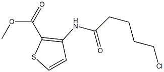  methyl 3-(5-chloropentanamido)thiophene-2-carboxylate