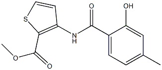  methyl 3-[(2-hydroxy-4-methylbenzene)amido]thiophene-2-carboxylate