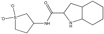 N-(1,1-dioxidotetrahydrothien-3-yl)octahydro-1H-indole-2-carboxamide Struktur