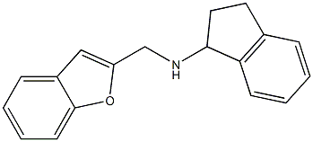 N-(1-benzofuran-2-ylmethyl)-2,3-dihydro-1H-inden-1-amine 化学構造式