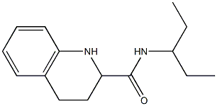 N-(1-ethylpropyl)-1,2,3,4-tetrahydroquinoline-2-carboxamide Structure