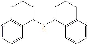 N-(1-phenylbutyl)-1,2,3,4-tetrahydronaphthalen-1-amine,,结构式