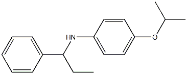 N-(1-phenylpropyl)-4-(propan-2-yloxy)aniline Structure