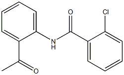 N-(2-acetylphenyl)-2-chlorobenzamide,,结构式