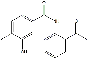 N-(2-acetylphenyl)-3-hydroxy-4-methylbenzamide Structure