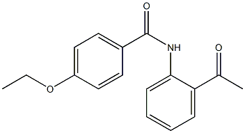 N-(2-acetylphenyl)-4-ethoxybenzamide Struktur