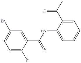 N-(2-acetylphenyl)-5-bromo-2-fluorobenzamide Structure