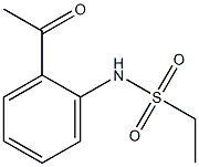 N-(2-acetylphenyl)ethanesulfonamide Structure