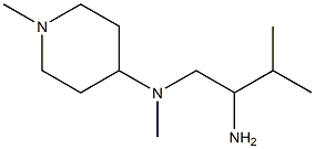 N-(2-amino-3-methylbutyl)-N,1-dimethylpiperidin-4-amine Struktur