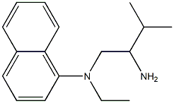 N-(2-amino-3-methylbutyl)-N-ethylnaphthalen-1-amine Struktur