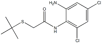 N-(2-amino-4,6-dichlorophenyl)-2-(tert-butylsulfanyl)acetamide