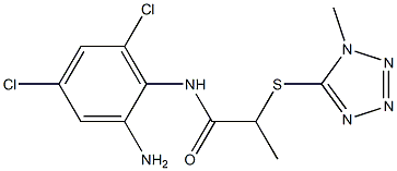  N-(2-amino-4,6-dichlorophenyl)-2-[(1-methyl-1H-1,2,3,4-tetrazol-5-yl)sulfanyl]propanamide