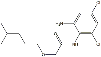 N-(2-amino-4,6-dichlorophenyl)-2-[(4-methylpentyl)oxy]acetamide Structure