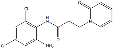 N-(2-amino-4,6-dichlorophenyl)-3-(2-oxo-1,2-dihydropyridin-1-yl)propanamide Struktur