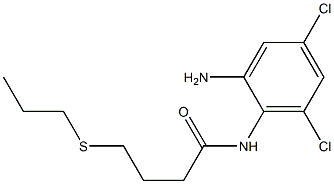  N-(2-amino-4,6-dichlorophenyl)-4-(propylsulfanyl)butanamide