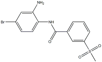 N-(2-amino-4-bromophenyl)-3-methanesulfonylbenzamide 结构式
