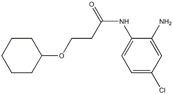 N-(2-amino-4-chlorophenyl)-3-(cyclohexyloxy)propanamide Struktur
