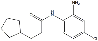 N-(2-amino-4-chlorophenyl)-3-cyclopentylpropanamide Struktur