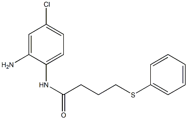 N-(2-amino-4-chlorophenyl)-4-(phenylsulfanyl)butanamide Structure