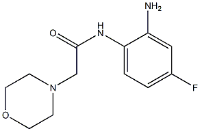 N-(2-amino-4-fluorophenyl)-2-morpholin-4-ylacetamide 结构式