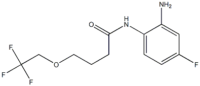 N-(2-amino-4-fluorophenyl)-4-(2,2,2-trifluoroethoxy)butanamide Struktur