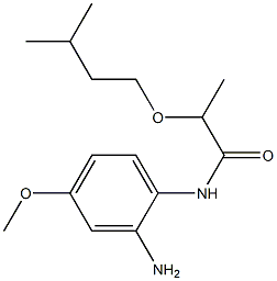 N-(2-amino-4-methoxyphenyl)-2-(3-methylbutoxy)propanamide Structure