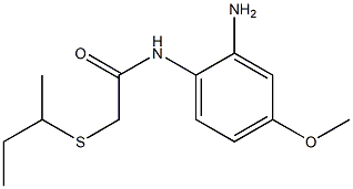 N-(2-amino-4-methoxyphenyl)-2-(butan-2-ylsulfanyl)acetamide Struktur
