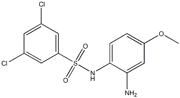 N-(2-amino-4-methoxyphenyl)-3,5-dichlorobenzene-1-sulfonamide Structure