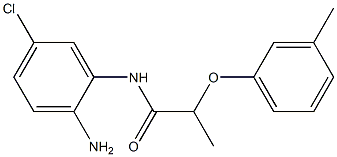 N-(2-amino-5-chlorophenyl)-2-(3-methylphenoxy)propanamide 化学構造式