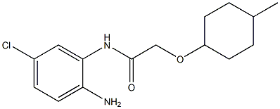 N-(2-amino-5-chlorophenyl)-2-[(4-methylcyclohexyl)oxy]acetamide Structure