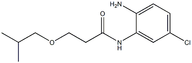N-(2-amino-5-chlorophenyl)-3-(2-methylpropoxy)propanamide Struktur