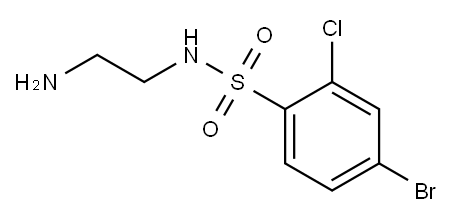 N-(2-aminoethyl)-4-bromo-2-chlorobenzene-1-sulfonamide