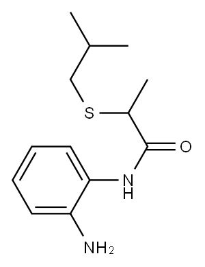 N-(2-aminophenyl)-2-[(2-methylpropyl)sulfanyl]propanamide Structure