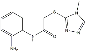 N-(2-aminophenyl)-2-[(4-methyl-4H-1,2,4-triazol-3-yl)sulfanyl]acetamide Structure