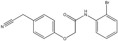 N-(2-bromophenyl)-2-[4-(cyanomethyl)phenoxy]acetamide Struktur